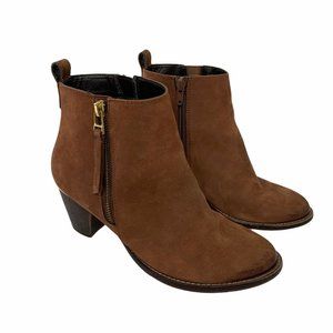 Steve Madden Wantagh Leather Brown Ankle Bootie 8